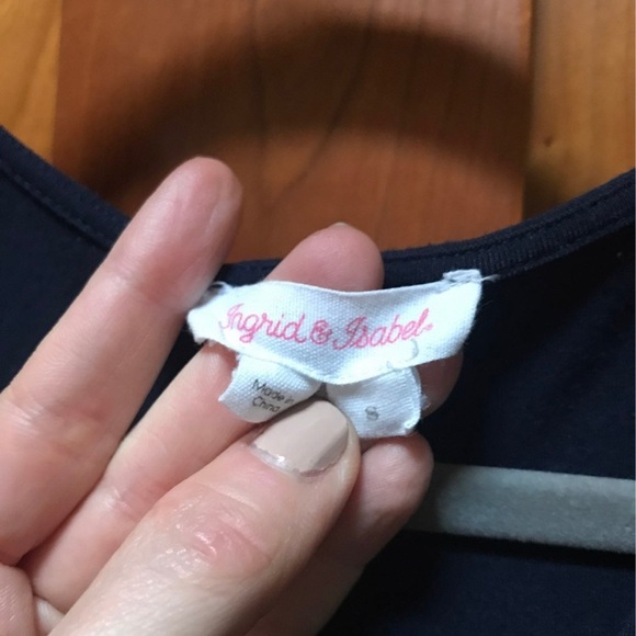 Ingrid and isabell kimono dress, navy, size small - Picture 4 of 4